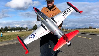 Freewing T33 Shooting Star WRING OUT FLIGHT review USAF 80mm EDF Jet [upl. by Nagirrek]