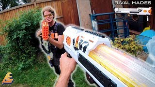 NERF WAR  TACTICAL GEAR FIRST PERSON SHOOTER Aaron Vs Drac [upl. by Otreblasiul]