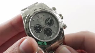 Rolex Daytona White Gold 116509 Luxury Rolex Watch Review [upl. by Kcirdnekel]