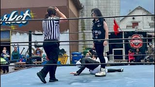 Pro Wrestling Vlog 1 Kaos Pro at the Courtice Flea Market PWS Great Canadian Wrestling [upl. by Anastatius]