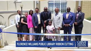 Ribbon Cutting for Florence Williams Public Library [upl. by Eilyac787]