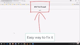 Solving 404 Not Found Error on Google Chrome [upl. by Ardeid2]