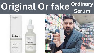 ordinary serum original vs fake ordinary serum review how to use ordinary serum [upl. by Leiria]