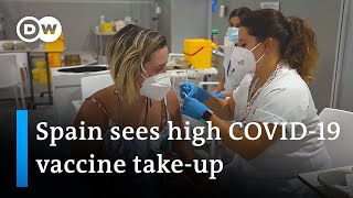 Spain has become a leader of Europes virus vaccination drive against COVID19  DW News [upl. by Ingvar]