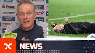 Christian Streich spricht über David Abrahams Bodycheck  SC Freiburg  Eintracht Frankfurt  SPOX [upl. by Tavia]