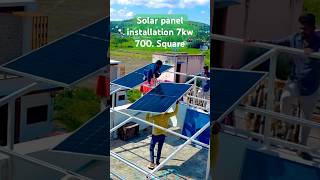 Solar panel installation 7kw 700 Squarefeet solar automobile solarpanels panel solarsolo [upl. by Dralliw295]