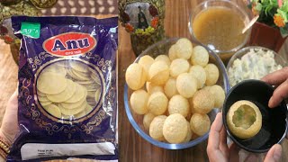 Anu pani puri packet recipe  Anu readymade pani puri packet review  पानी पुरी रेसिपी [upl. by Estrellita]