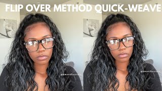 How to flip over quickweave Organique Breezy Wave Hair [upl. by Htilil55]