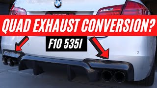 BMW F10 535i M Sport Quad Exhaust Conversion  Everything You Need [upl. by Tine]