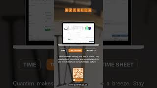 Boost your productivity with Quantim 🕒1 timesheet timetracking timemanagement quantim [upl. by Aljan]