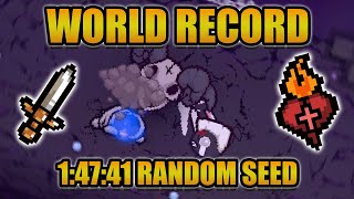 Worlds FASTEST Isaac Repentance Run WR Random Seed [upl. by Moir]