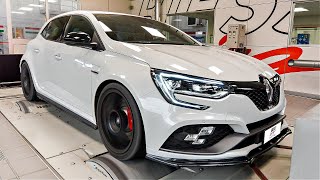 Renault Megane RS with Custom Exhaust amp Pops amp Bangs Map  LOUD Sounds on the DYNO 🔥 [upl. by Loseff]