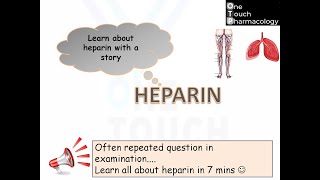 HEPARIN  PARENTERAL ANTICOAGULANT MADE EASY in just 7 mins [upl. by Farly965]