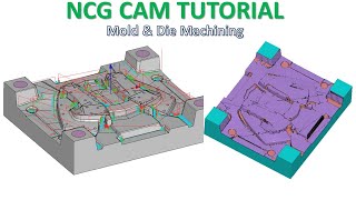 NCG CAM Tutorial 16  Mill 3D Mold amp Die Machining Rough amp Rest Rough [upl. by Shaughnessy]