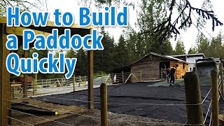 How to Build a Paddock in an Hour and a Half [upl. by Eigna]