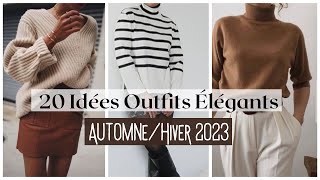 🍂Garde Robe capsule 20 Idées Outfits élégants à porter cet AutomneHiver [upl. by Sefton778]