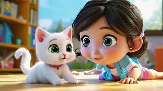 🎵 Kitty Cat Song for Kids  Fun amp Cute Childrens Nursery Rhyme 🎵 [upl. by Atinrehs141]