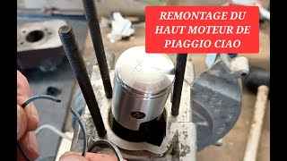 Réfection haut moteur et carburateur du Piaggio Ciao [upl. by Ener190]