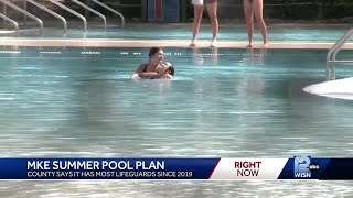 Milwaukee County to open pool season with most lifeguards since 2019 [upl. by Epilihp]