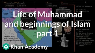 Life of Muhammad and beginnings of Islam part 1  World History  Khan Academy [upl. by Ahseinad311]