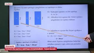 6702  Matematikë  Perimetri dhe syprina e sipërfaqes së drejtkëndëshit [upl. by Barnie]