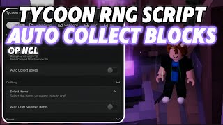 OP Tycoon RNG Script  Auto Collect Block [upl. by Zared]