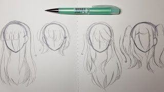 4 Ways to Draw Hair [upl. by Icram]