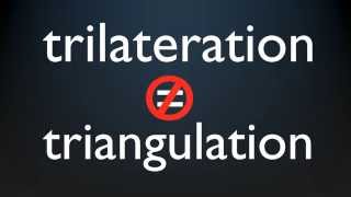 How GPS works Trilateration explained [upl. by Eelime]