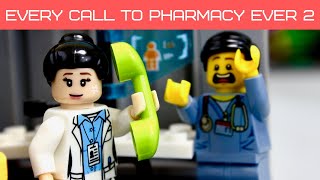 Every Call to Pharmacy EVER 2  LEGO Hospital  Stop Motion [upl. by Gitel]