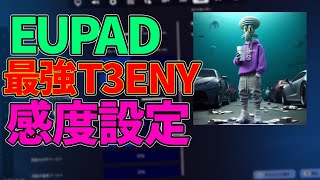 【FNCS2位】EUPAD最強のt3enyの感度使ってみた！ 【フォートナイトFortnite】 [upl. by Gottuard530]