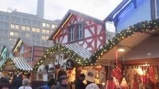 Weihnachtsmarkt Berlin Alexanderplatz 2014 Germany [upl. by Soiritos31]