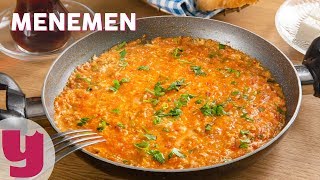 Menemen Tarifi  Kahvaltı Tarifleri  Yemekcom [upl. by Mil518]