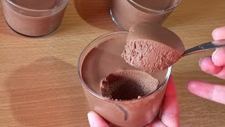 Dessert au chocolat 🍫 avec seulement 1 oeuf  Recette facile et rapide [upl. by Avigdor]