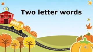 Two Letter Words Phonics For ChildrenPhonics LessonPreschool Learning [upl. by Nywled30]