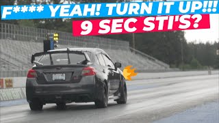 ⚠️ INSANE 900 WHP 9 SEC SUBARU STIS WE GO DRAG RACING TUNED BY BADER BUILT  TURN IT UP 4K [upl. by Ecienal]