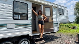 From Start to Finish  Renovating a 1993 Fifth Wheel Camper [upl. by Av]