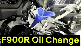 BMW F750 F850 and F900 Oil Change Procedure [upl. by Tine]