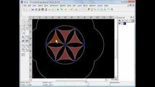 QCAD 3 QCad flower shortcuts [upl. by Madonna177]