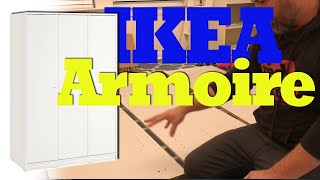 Assembling an IKEA Kleppstad Armoire How To [upl. by Hibbert282]