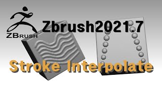 Zbrush20217Stroke Interpolate연속으로 패턴 긋기 연속으로 메쉬 채우기지브러쉬 튜토리얼 [upl. by Jenilee]