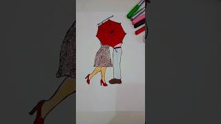 How to draw ☔art artworkingtrending ytshorts diy viralshort 🙏 subscribe and like [upl. by Schargel]