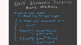 CT1 Chapter 15 Stochastic Interest Rate Models Actuarial Science [upl. by Ergener]