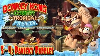 Donkey Kong Country Tropical Freeze  Part 42  quotPanicky Paddlesquot 54 100 Walkthrough [upl. by Leontina]