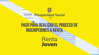 Pasos para Inscripciones al programa Renta Joven [upl. by Mallin142]