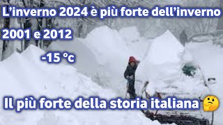 Previsioni per linverno 20232024 in Italia tempeste di neve e storica ondata di freddo [upl. by Enelhtac]