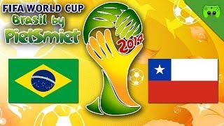 FIFA WM ORAKEL 2014  Brasilien vs Chile Achtelfinale «» Lets Play FIFA 14 WM [upl. by Nnylirehs]