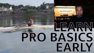 Rowing Technique Learn Single Scull basics like a pro full video analysis of beginners footage [upl. by Nylorak581]