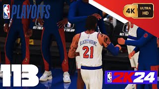 NBA 2K24 My Career PC 4K EP113 Playoffs East Semis Game 1 Sixers  Knicks [upl. by Koziara]