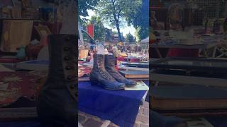 Boots from the past 🇧🇪Antique market [upl. by Hesler246]