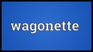 Wagonette Meaning [upl. by Gnel]